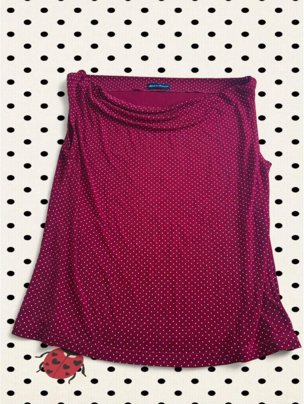 Women's Red and Burgundy Blous